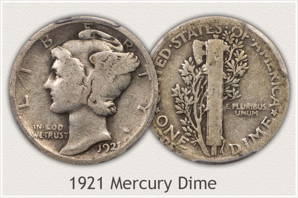 1921 Mercury Dime