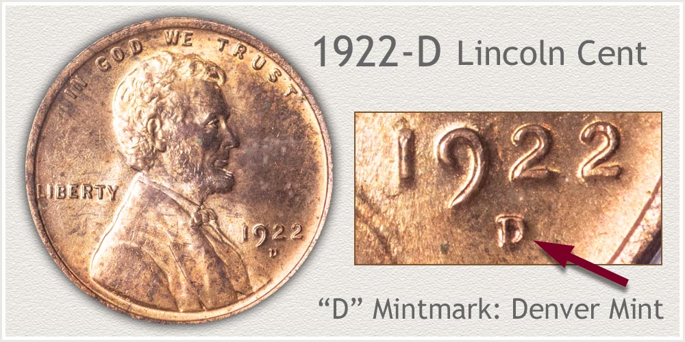 C6934 1922-D Lincoln Cent Nice Grade 