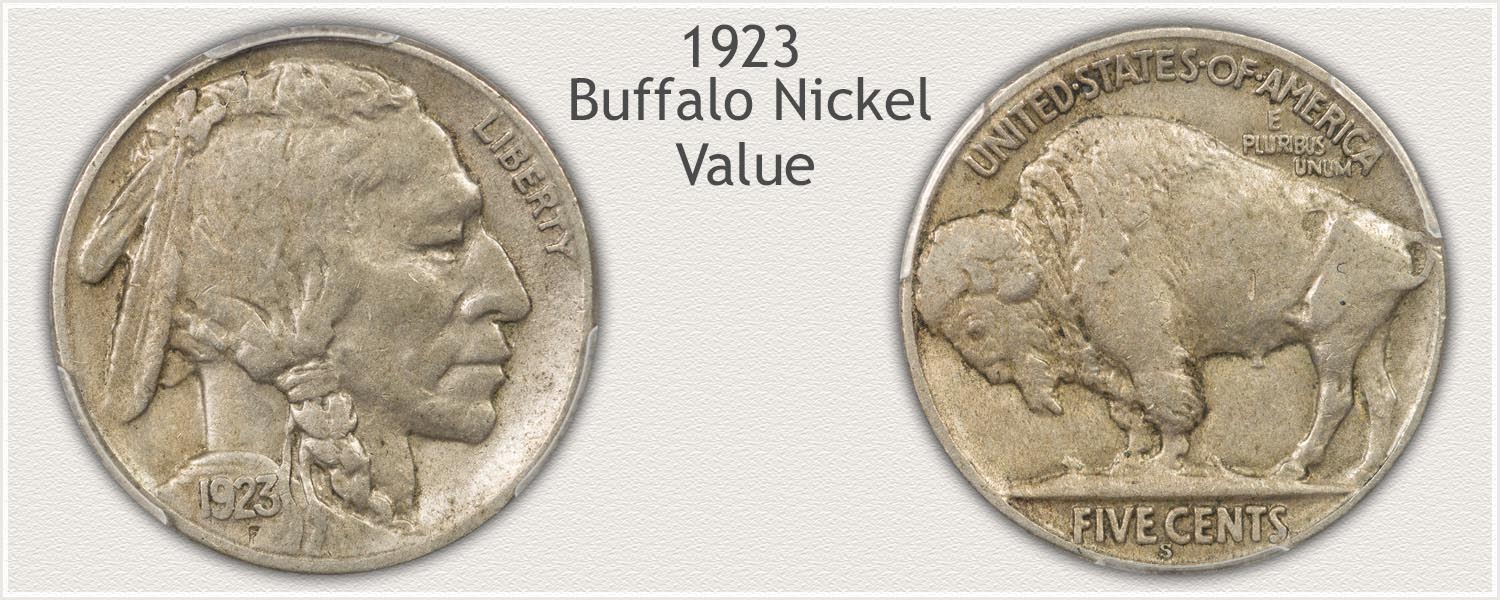 Obverse and Reverse of a 1923 Buffalo Nickel