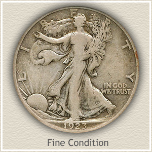 1923 Half Dollar Fine Condition