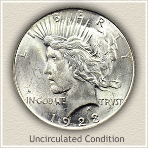 1923 Peace Silver Dollar Value Chart