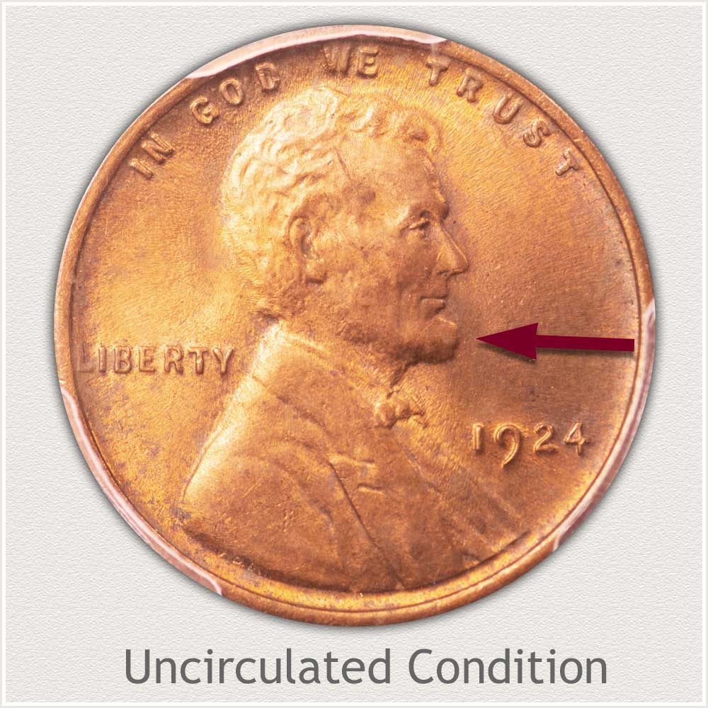 Uncirculated Grade 1924 Lincoln Penny