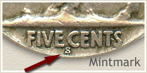 1924 Nickel S Mintmark Location