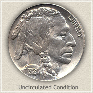 1924 Nickel Uncirculated Condition