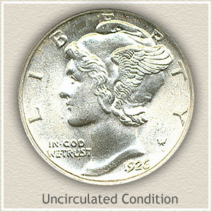 1926 Dime Uncirculated Condition