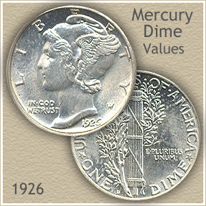 Inv. F High Grade Details about   1926-d Mercury Head Dime 86080 