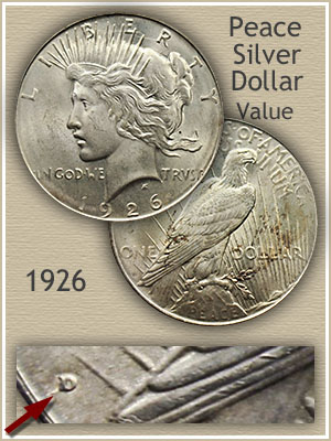 Uncirculated 1926 Peace Silver Dollar Value