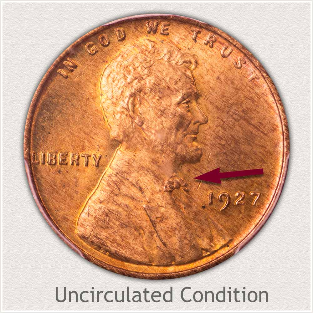 Uncirculated Grade 1927 Lincoln Penny