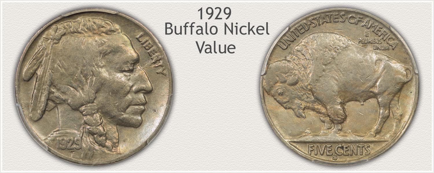 Obverse and Reverse of a 1929 Buffalo Nickel