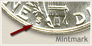 1929 Dime S Mintmark Location