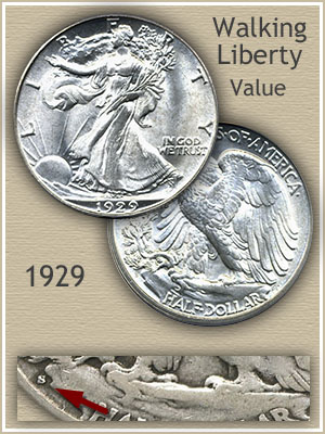 Uncirculated 1929 Half Dollar Value