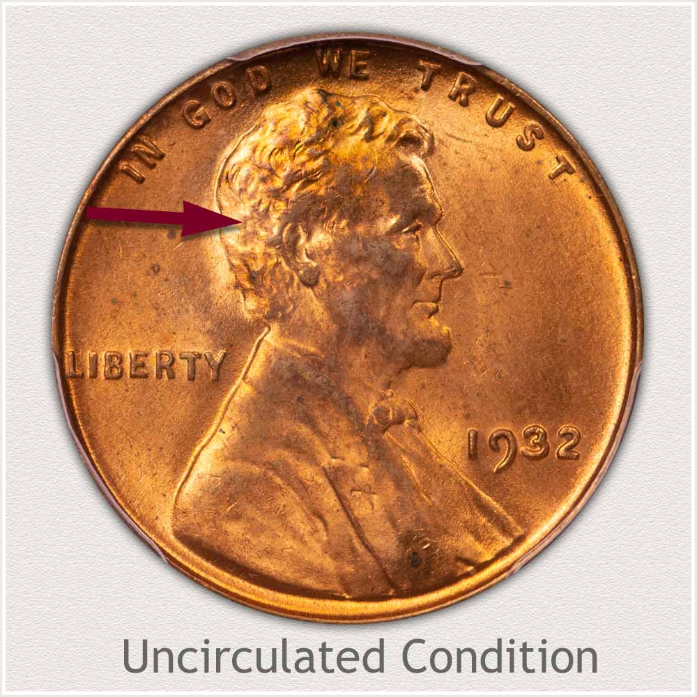 Uncirculated Grade 1932 Lincoln Penny