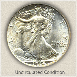 1934 Half Dollar Uncirculated Condition