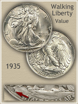 Walking Liberty Silver Half Dollar Value Chart