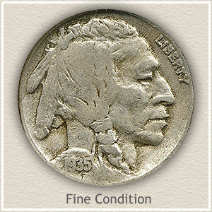 1935 S Buffalo Indian Head Nickels