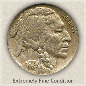 3 Coins 1935-1937 BUFFALO Indian Head Nickel Lot 
