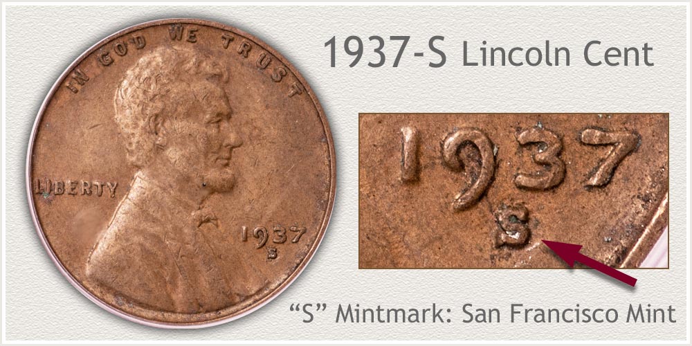 1937-S Lincoln Penny