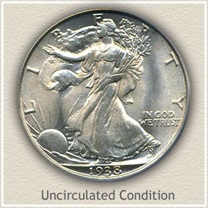 1938 Half Dollar Uncirculated Condition