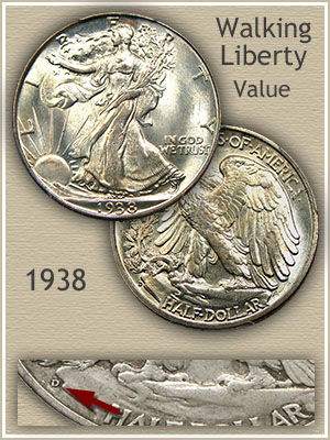 Uncirculated 1938 Half Dollar Value