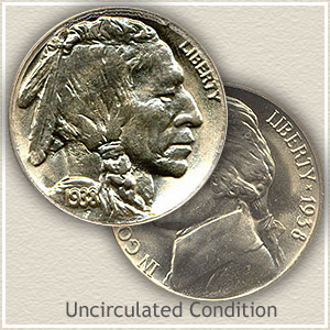 1938 Nickel Uncirculated Condition