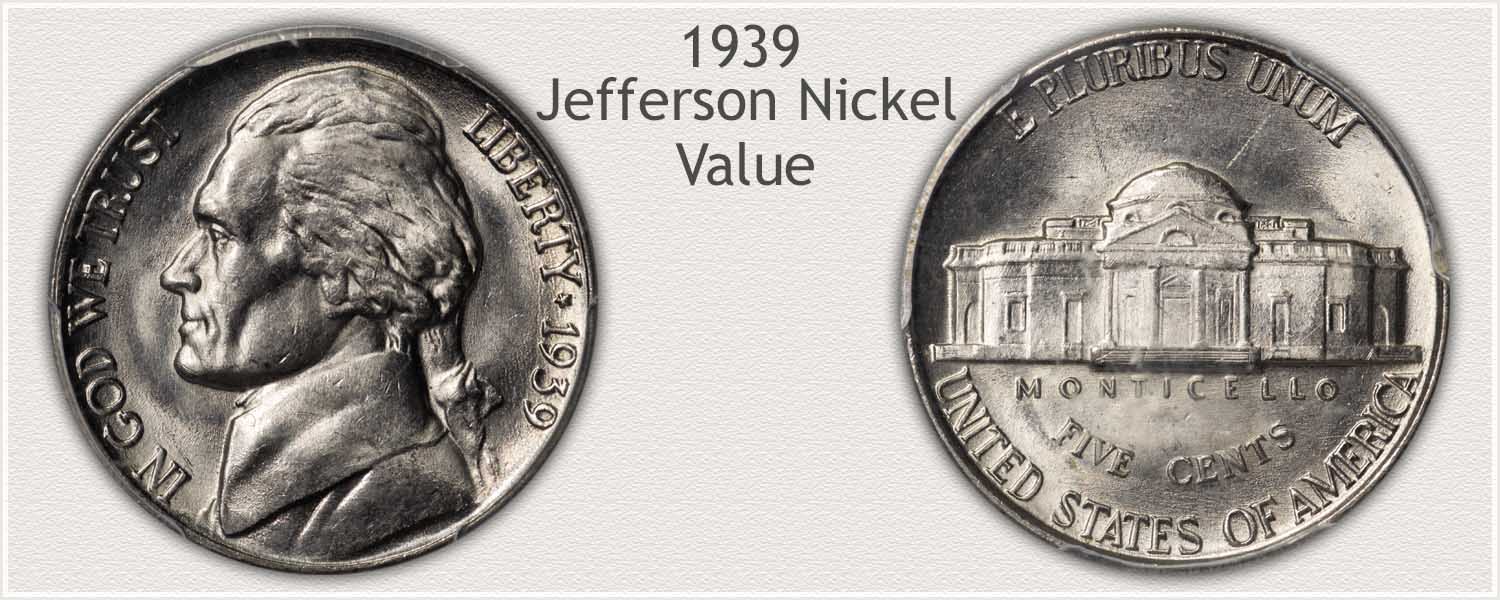 1939-P 5C BU Jefferson Nickel 