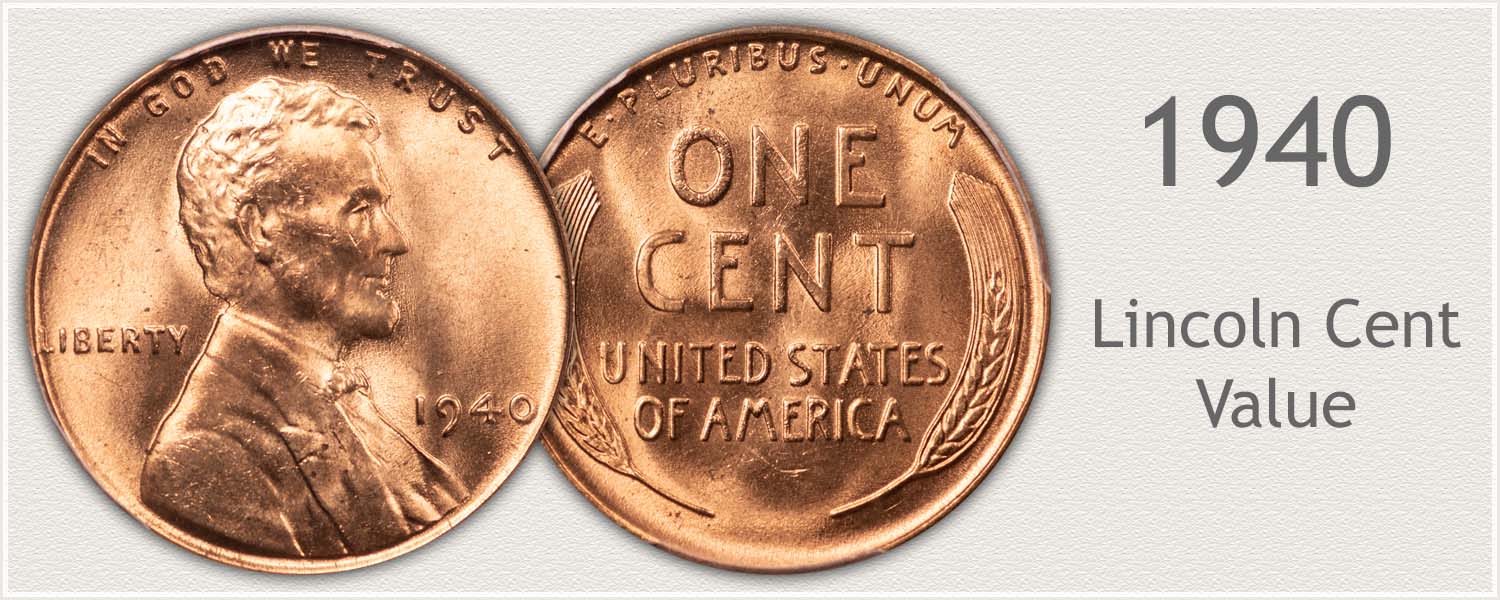 1940 P 1940 D 1940 S Lincoln 95% Copper Wheat Penny Set 