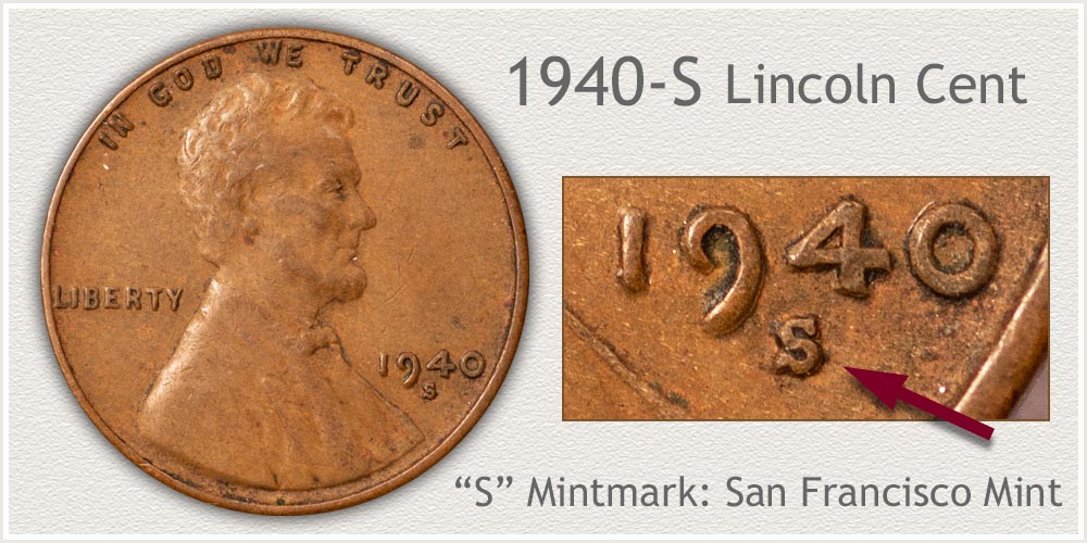 1940-S Lincoln Penny
