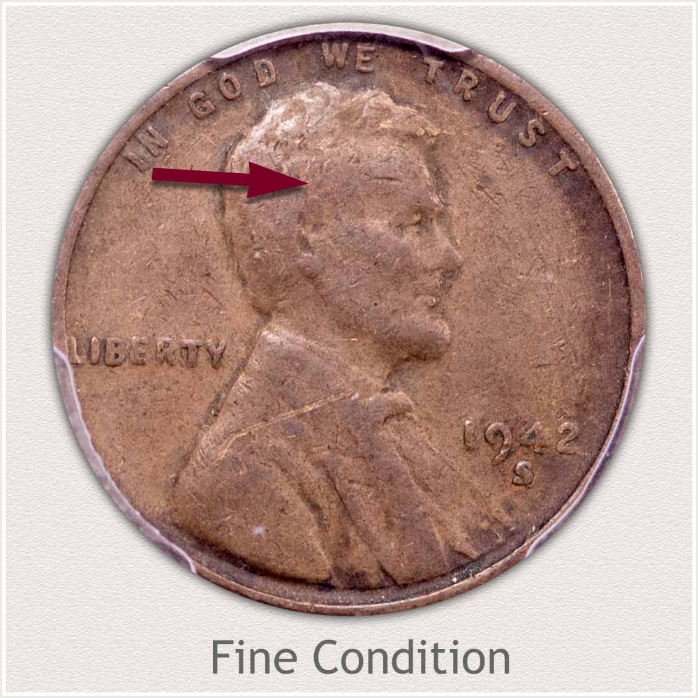 Fine Grade 1942 Lincoln Penny
