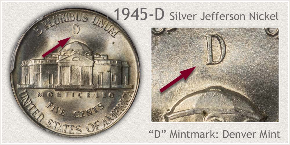 1945-D Silver Jefferson Nickel