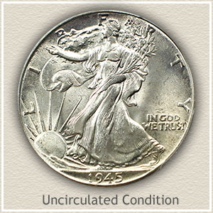 1945 Half Dollar Value Discover Their Worth 1945 Half Dollar Uncirculated Condition