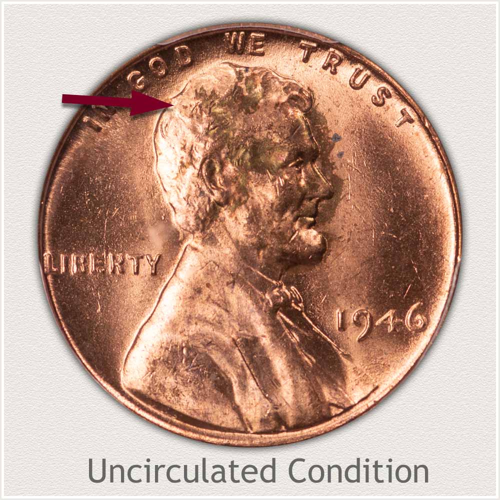 Uncirculated BU 1946 Lincoln Wheat Cent  S 