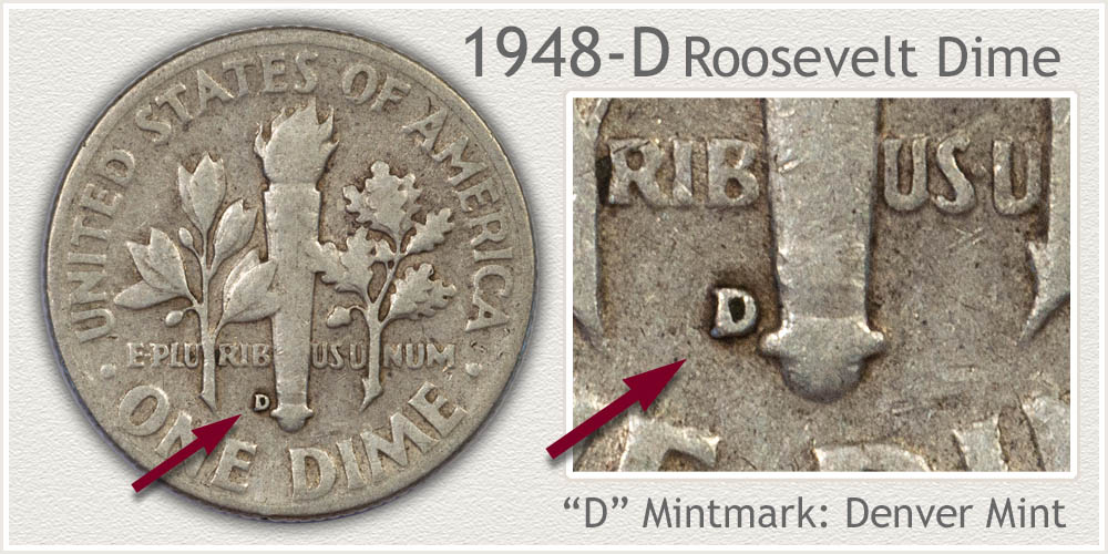 1948-D Roosevelt Dime