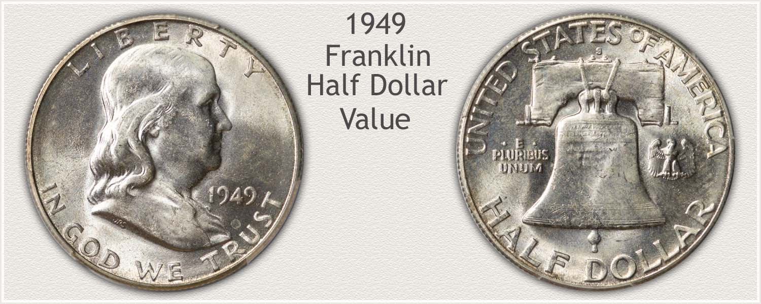 1949 Half Dollar - Franklin Half Series - Obverse and Reverse View