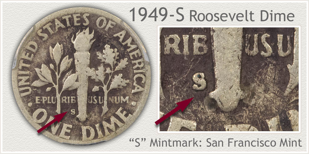 1949-S Roosevelt Dime