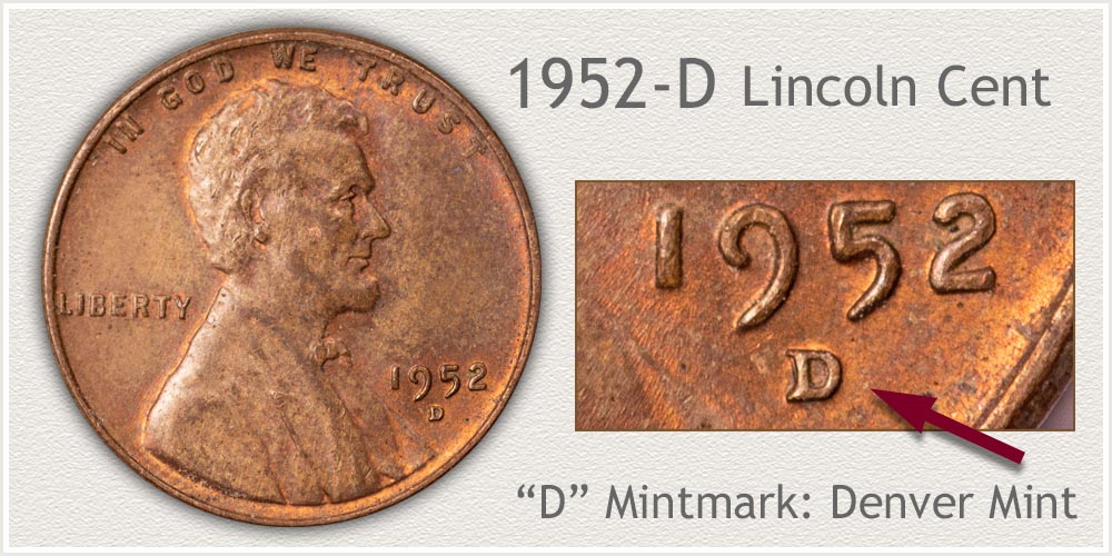 1952 Lincoln Wheat Cent AG About Good Bronze Penny 1c Coin Collectible 