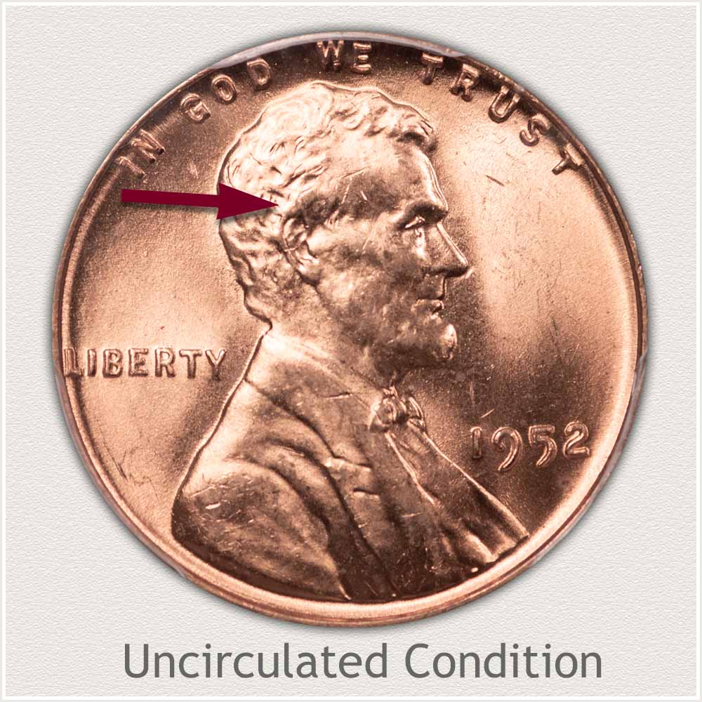 Uncirculated Grade 1952 Lincoln Penny