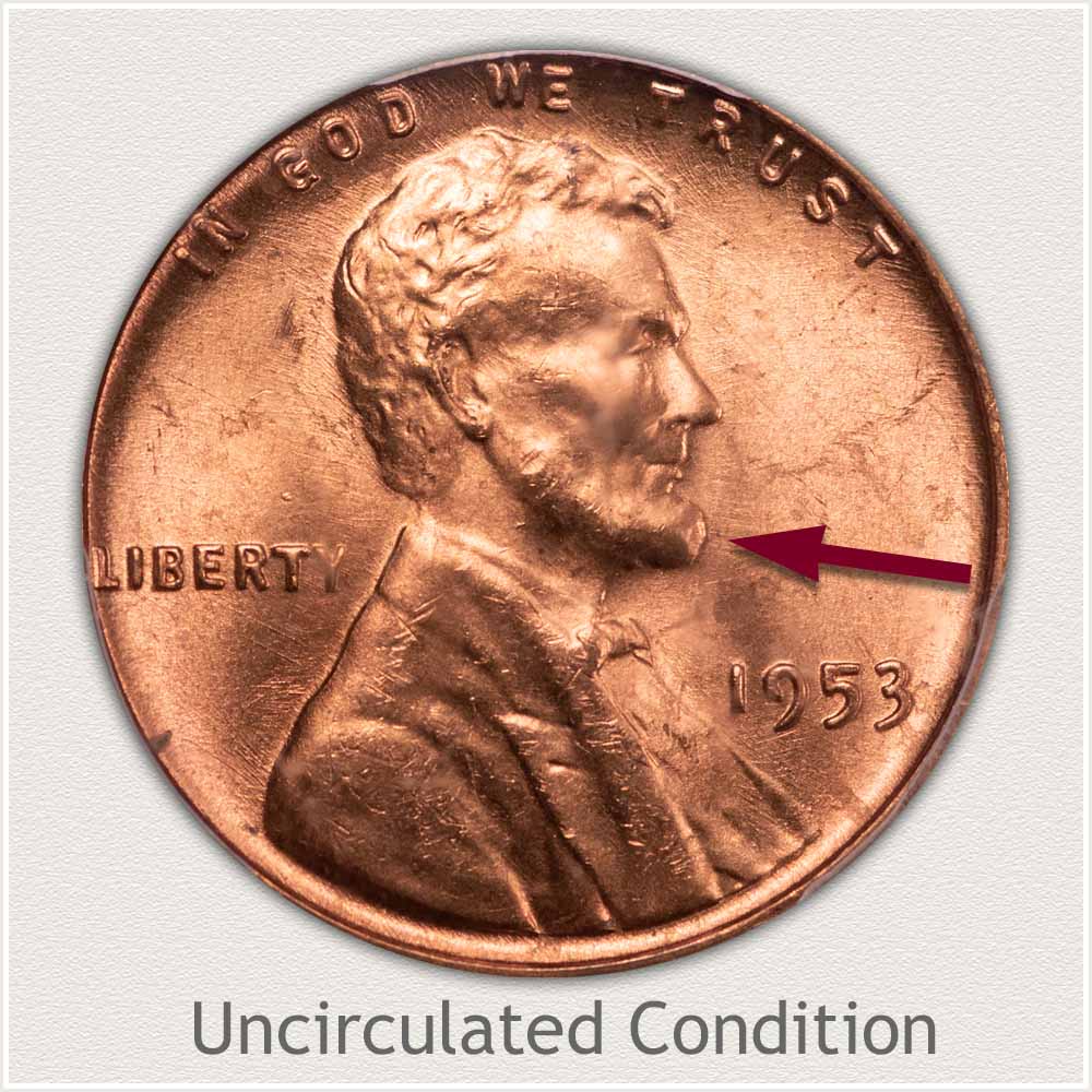 Uncirculated Grade 1953 Lincoln Penny