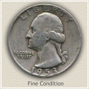 1953 Quarter Fine Condition