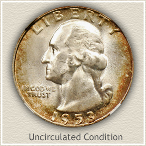 1953 Quarter Uncirculated Condition