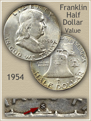 1954 Half Dollar Value Chart