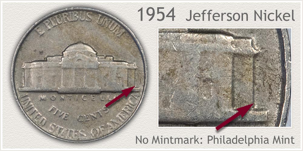 1954 Jefferson Nickel