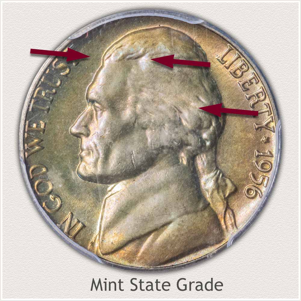 1956 Jefferson Nickel Mint State Grade