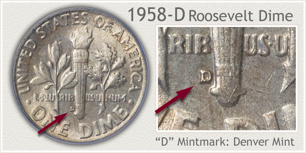 1958-D Roosevelt Dime