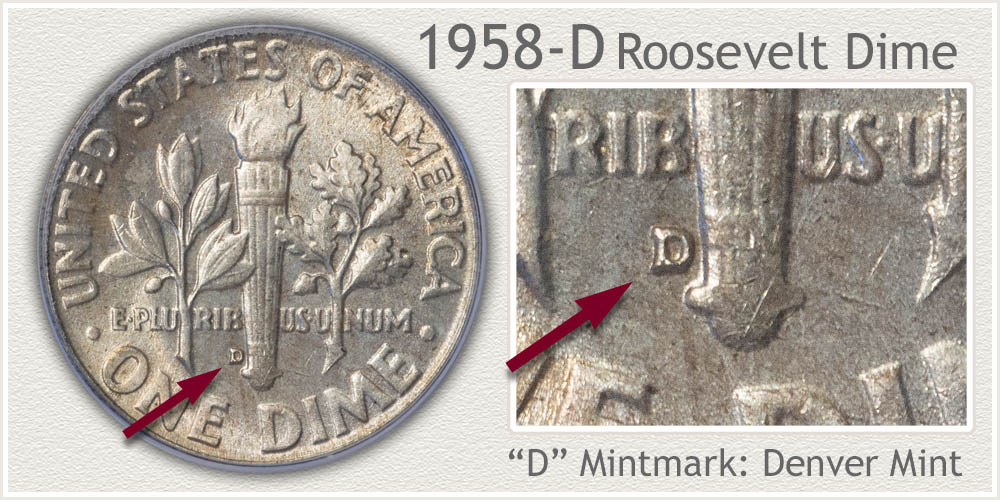1958-D Roosevelt Dime