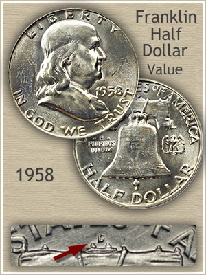 1958 Half Dollar Value Chart