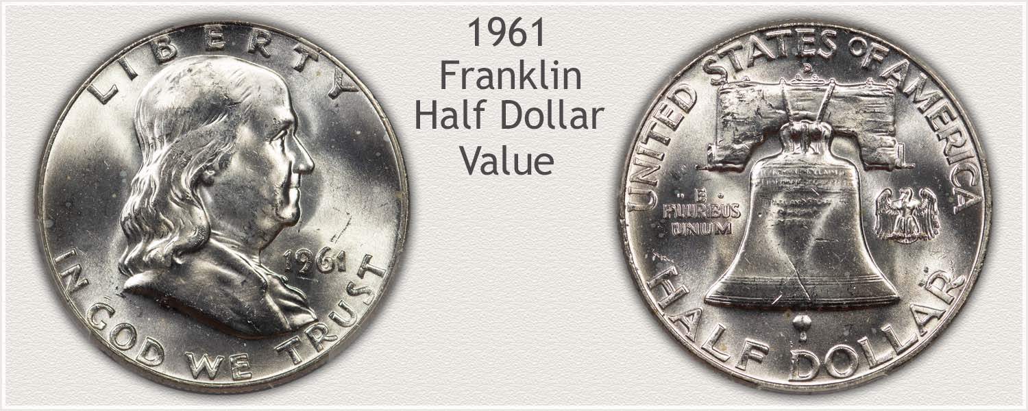 1961 Half Dollar - Franklin Half Series - Obverse and Reverse View