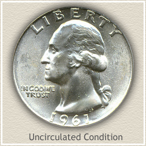 1961 Quarter Uncirculated Condition