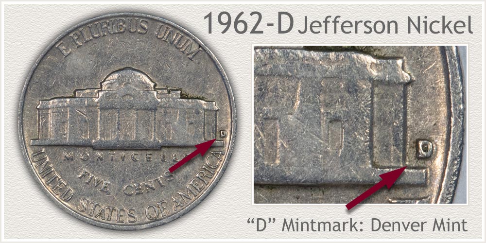 1962-D Jefferson Nickel
