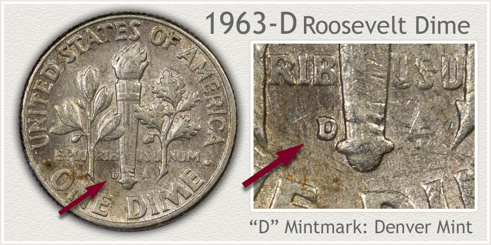 1963-D Roosevelt Dime