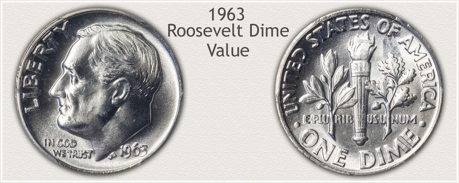 1963 Roosevelt Dime - Obverse and Reverse